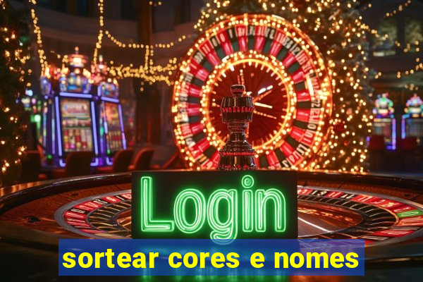 sortear cores e nomes